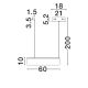 Pendule, Lustre suspendate - Lustra LED design circular OLIVIA maro inchis D-60cm