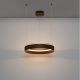 Pendule, Lustre suspendate - Lustra LED design circular OLIVIA maro inchis D-60cm