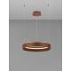 Pendule, Lustre suspendate - Lustra LED design circular OLIVIA maro inchis D-60cm