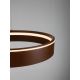 Pendule, Lustre suspendate - Lustra LED design circular OLIVIA maro inchis D-60cm