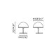 Veioze - Veioza, Lampa de masa minimalista DOME S