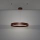 Pendule, Lustre suspendate - Lustra LED design circular OLIVIA maro inchis D-78cm