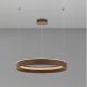 Pendule, Lustre suspendate - Lustra LED design circular OLIVIA maro inchis D-78cm