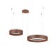 Pendule, Lustre suspendate - Lustra LED design circular OLIVIA maro inchis