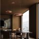 Pendule, Lustre suspendate - Lustra LED design circular OLIVIA maro inchis