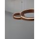 Pendule, Lustre suspendate - Lustra LED design circular OLIVIA maro inchis