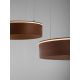 Pendule, Lustre suspendate - Lustra LED design circular OLIVIA maro inchis