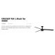 Lustre cu ventilator - Lustra LED cu Ventilator tavan si telecomanda CRUISER TEK L neagra 4000K