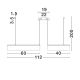 Pendule, Lustre suspendate - Lustra LED design circular OLIVIA bej