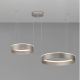 Pendule, Lustre suspendate - Lustra LED design circular OLIVIA nickel