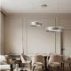 Pendule, Lustre suspendate - Lustra LED design circular OLIVIA nickel