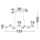 Pendule, Lustre suspendate - Lustra LED suspendata otel gri periat SEVERO
