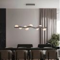 Lustra LED suspendata otel gri periat SEVERO