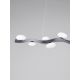 Pendule, Lustre suspendate - Lustra LED suspendata otel gri periat SEVERO