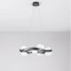 Pendule, Lustre suspendate - Lustra LED suspendata otel gri periat SEVERO 60cm