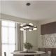 Pendule, Lustre suspendate - Lustra LED suspendata otel gri periat SEVERO 60cm