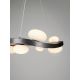 Pendule, Lustre suspendate - Lustra LED suspendata otel gri periat SEVERO 60cm