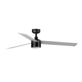 Lustre cu ventilator - Lustra LED cu Ventilator tavan si telecomanda CRUISER TEK L negru/aluminiu 3000K
