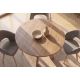 Mese dining - Masa rotunda din lemn masiv de mango ART WOOD 100cm