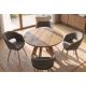Mese dining - Masa rotunda din lemn masiv de mango ART WOOD 100cm