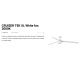 Lustre cu ventilator - Lustra LED cu Ventilator tavan si telecomanda CRUISER TEK XL alb 3000K