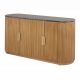 Comode - Comoda design retro cu blat din marmura Veneziano 170cm