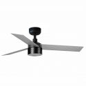 Lustra LED cu Ventilator tavan si telecomanda CRUISER TEK S negru/aluminiu 2700K