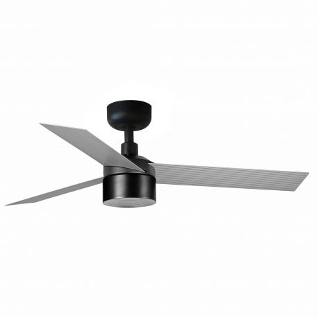 Lustre cu ventilator - Lustra LED cu Ventilator tavan si telecomanda CRUISER TEK S negru/aluminiu 2700K