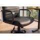 Scaune Birou cu role - Scaun de birou pivotant LAZIO piele sintetica neagra