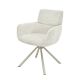 Seturi scaune, HoReCa - Set de 2 scaune pivotante, Metal Bej, Chenille Bej, UNIQUE