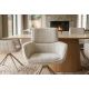 Seturi scaune, HoReCa - Set de 2 scaune pivotante, Metal Bej, Chenille Bej, UNIQUE