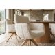 Seturi scaune, HoReCa - Set de 2 scaune pivotante, Lemn de stejar, Chenille Bej, UNIQUE