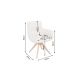 Seturi scaune, HoReCa - Set de 2 scaune pivotante, Lemn de stejar, Chenille Bej, UNIQUE