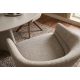 Scaune - Scaun pivotant, Lemn de nuc, Material texturat bej-taupe, ORGANIKO