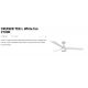 Lustre cu ventilator - Lustra LED cu Ventilator tavan si telecomanda CRUISER TEK L alb 2700K