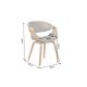 Scaune - Scaun design scandinav, Lemn de frasin, textil gri texturat ORGANIC