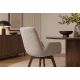 Seturi scaune, HoReCa - Set de 2 scaune pivotante, Lemn de stejar, textil boucle taupe BALTIC