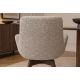Seturi scaune, HoReCa - Set de 2 scaune pivotante, Lemn de stejar, textil boucle taupe BALTIC