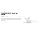 Lustre cu ventilator - Lustra LED cu Ventilator tavan si telecomanda CRUISER TAK S alb 4000K