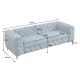 Canapele - Canapea design Chesterfield, Catifea, Petrol, MODERN BAROCK