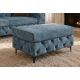 Banchete-Tabureti - Bancheta design Chesterfield, Catifea, Petrol, MODERN BAROCK