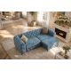 Banchete-Tabureti - Bancheta design Chesterfield, Catifea, Petrol, MODERN BAROCK