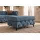 Banchete-Tabureti - Bancheta design Chesterfield, Catifea, Petrol, MODERN BAROCK