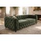 Canapele - Canapea design Chesterfield, Catifea verde inchis, MODERN BAROCK