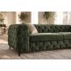 Canapele - Canapea design Chesterfield, Catifea verde inchis, MODERN BAROCK