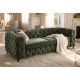 Canapele - Canapea design Chesterfield, Catifea verde inchis, MODERN BAROCK