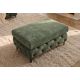 Banchete-Tabureti - Bancheta design Chesterfield, Catifea verde inchis, MODERN BAROCK