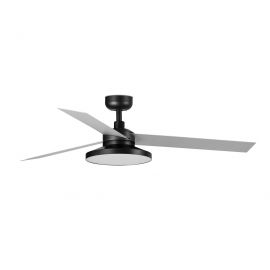 Lustre cu ventilator - Lustra LED cu Ventilator tavan si telecomanda CRUISER TAK L negru/aluminiu 4000K