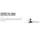Lustre cu ventilator - Lustra LED cu Ventilator tavan si telecomanda CRUISER TAK L negru/aluminiu 4000K
