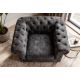 Fotolii - Fotoliu clasic stil englezesc Chesterfield, catifea gri antic